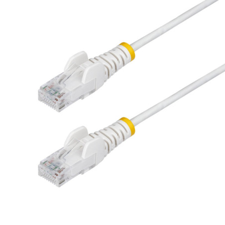 StarTech.com 1m White Slim CAT6 Ethernet Cable, Snagless, 28AWG, LSZH, LTW