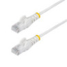StarTech.com 1m White Slim CAT6 Ethernet Cable, Snagless, 28AWG, LSZH, LTW