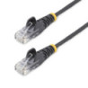 StarTech.com 10m Black Slim CAT6 Ethernet Cable, Snagless, 28AWG, LSZH, LTW