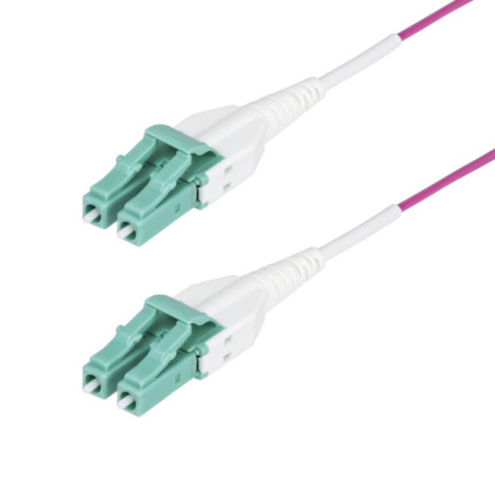 STARTECH 10M (33FT) LC/LC (UPC) OM4 MULTIMODE FIBER OPTIC CABLE, OFNR, LTW