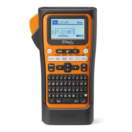 Brother PT-E310BTVP Industrial Handheld Label Printer - 3 Year Warranty, included Carry case, Rechargeable Li-Ion battery,1xTZE-
