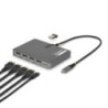 STARTECH USB-C QUAD-MONITOR WORKSTATION ADAPTER 4K 60HZ DISPLAYPORT, 3 YR