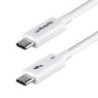 STARTECH 3FT (1M) THUNDERBOLT 5 CABLE, 80GBPS, CERTIFIED - WHITE, LTW