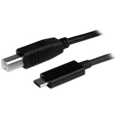STARTECH 1M USB-C 2.0 TO USB-B PRINTER CABLE, TB 3 COMPATIBLE, BLACK, LTW