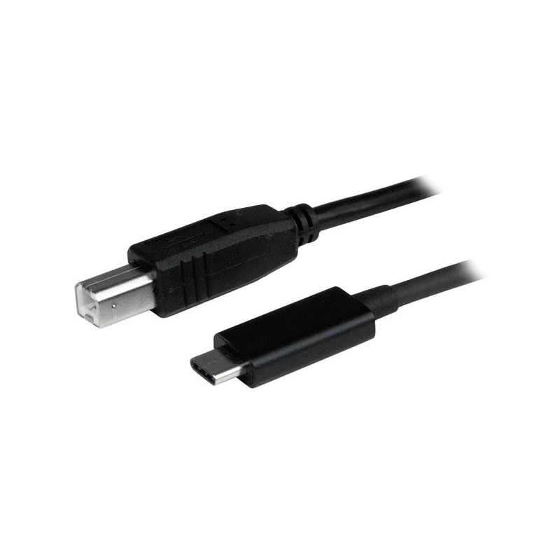 STARTECH 1M USB-C 2.0 TO USB-B PRINTER CABLE, TB 3 COMPATIBLE, BLACK, LTW
