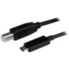 STARTECH 1M USB-C 2.0 TO USB-B PRINTER CABLE, TB 3 COMPATIBLE, BLACK, LTW