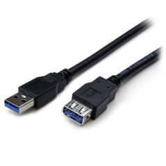 STARTECH 2M USB 3.0 A TO A EXTENSION CABLE, M/F, BLACK, LTW
