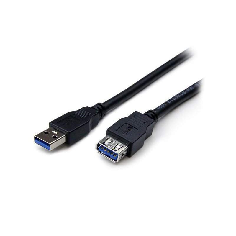 STARTECH 2M USB 3.0 A TO A EXTENSION CABLE, M/F, BLACK, LTW