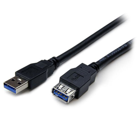STARTECH 2M USB 3.0 A TO A EXTENSION CABLE, M/F, BLACK, LTW