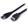 STARTECH 2M USB 3.0 A TO A EXTENSION CABLE, M/F, BLACK, LTW
