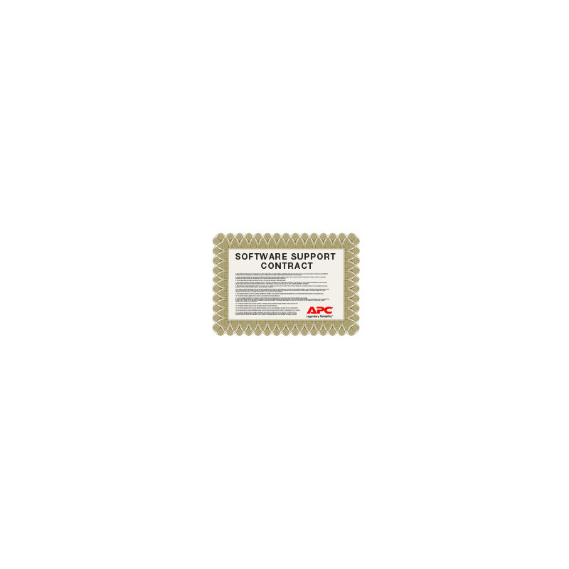 APC (WMS1YRSTD) 1Y STRUXUREWARE DCE STD SOFTWARE SUPPORT RENEWAL CONTRACT