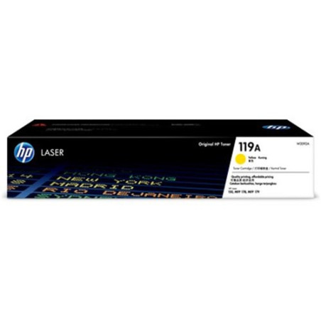 HP 119A YELLOW ORIGINAL LASER TONER 700 PAGES COLOR LASER 150NW 178NW 179FNW 179FWG