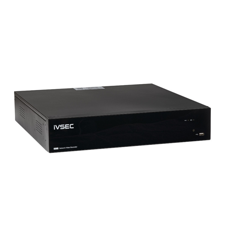 IVSEC NR6324EXA NVR, 32 CHANNELS, 2 GIGABIT PORTS, 4 BAYS, H265, 4K HDMI, ADV IVSNR6324EXA