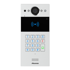 2-WIRE SIP INTERCOM WITH KEYPAD AND RF CARD READER
