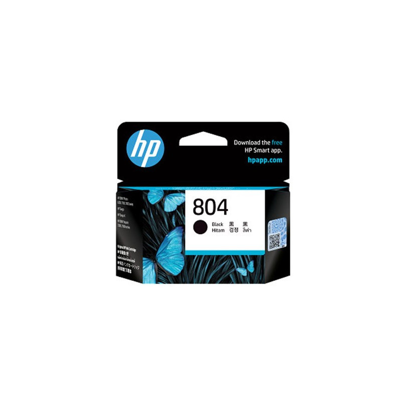 HP 804 BLK INK CART 200 PAGES FOR HP ENVY 6220 6222 7120 7820 7822