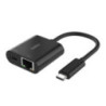 USB-C TO ETHERNET + CHARGE ADAPTER 100W