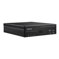 Shuttle DH610 Slim Mini PC 1L Barebone - Intel 12th/13th/14th Gen , 2xDDR4, 2.5' HDD/SSD bay, 2xLAN (1G & 2.5G), 2xRS232, HDMI, 