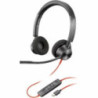 HP POLY BLACKWIRE 3320, MS, STEREO, CORDED HEADSET, INCLUDING USB-A ADAPTOR
