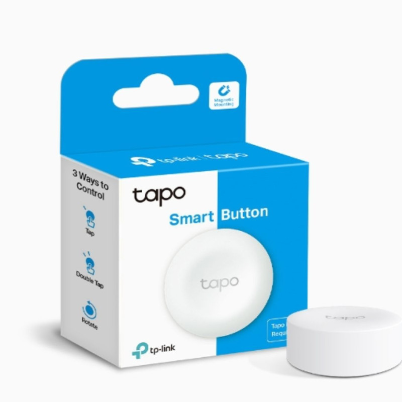 TP-LINK TAPO SMART BUTTON, ONE CLICK ALARM, CUSTOMISED ACTIONS, 1YR
