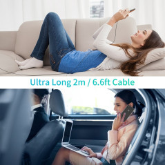 Choetech IP0041 USB-C To Lightning Apple MFi Certified Cable For iPhone 2M