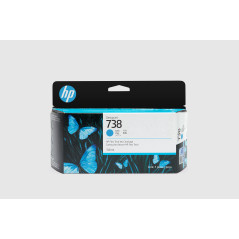 HP 738 130-ml Cyan DesignJet Ink Cartridge
