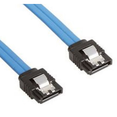 50cm SATA 3.0 Data Cable 50cm M/M 180 to 180 Degree with Metal Blu