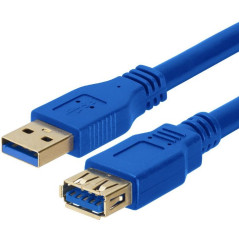 3m USB 3.0 Extension Cable - Type A Male to Type A Female Blue Colour