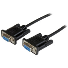 Null Modem Cable 3m - DB9 Female to Female 7C -Cu Molded type Grey