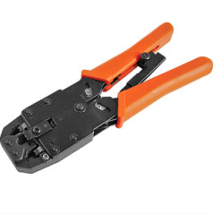 8 pins RJ-45 6 pins RJ-12 4 pins RJ-11 Crimper Cut Strip Crimping Tool