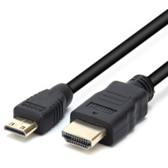 2m HDMI to Mini HDMI Cable - 1.4v 19 pins A Male to Mini C Male 30AWG