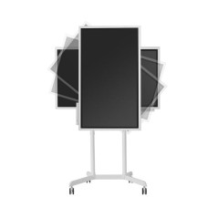 Atdec AD-TVC-70R-W Mobile Display Cart with Display Rotation