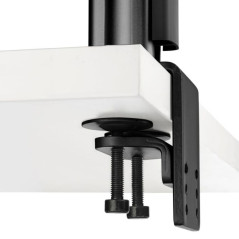 Atdec AWM-FH Heavy Duty F-Clamp Desk Mount - Black