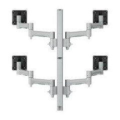 ATDEC QUAD DESK MOUNT SILVER