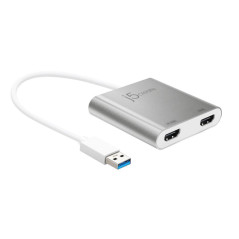 J5Create JUA365 USB 3.0 to 4K - 2K Dual HDMI Multi-Monitor Adapter