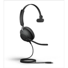 JABRA CORDED EVOLVE2 40 SE MS MONO HEADSET, USB-C/A