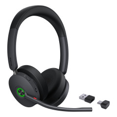 YEALINK WIRELESS (BH74) UC STEREO BLUETOOTH ANC HEADSET, BT51 DNGLE, BLACK, C TO A ADAPTER