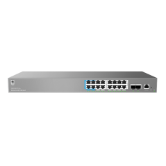 ENTERPRISE LAYER 2 MANAGED POE NETWORK SWITCH 16 X GIGE 2 X SFP 250 WATT POE