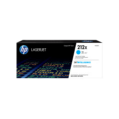 HP 212X CYAN HIGH YIELD TONER - APPROX 10K PAGES - FOR M554, M555, M558 SERIES