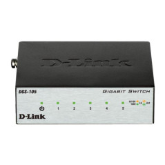 D-Link DGS-105 5-Port Gigabit Desktop Switch (Metal Housing)