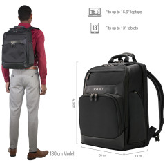 Everki 15.6in Onyx Premium Travel Friendly Laptop Backpack