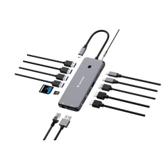 VERBATIM CMH-14 USB-C MULTIPORT HUB: 2 X