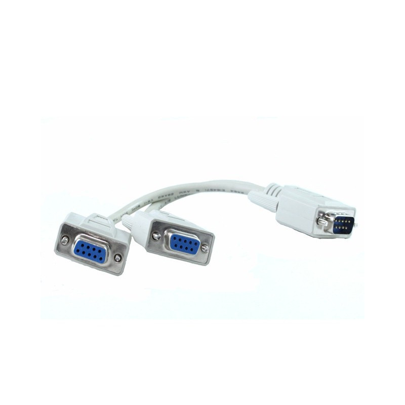 DB9M TO 2 X DB9F Splitter Cable