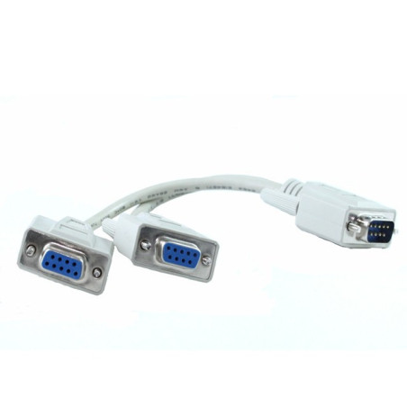 DB9M TO 2 X DB9F Splitter Cable