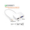 UGreen Mini Display Port to HDMI & VGA Dual Converter Premium ABS case (10427 )