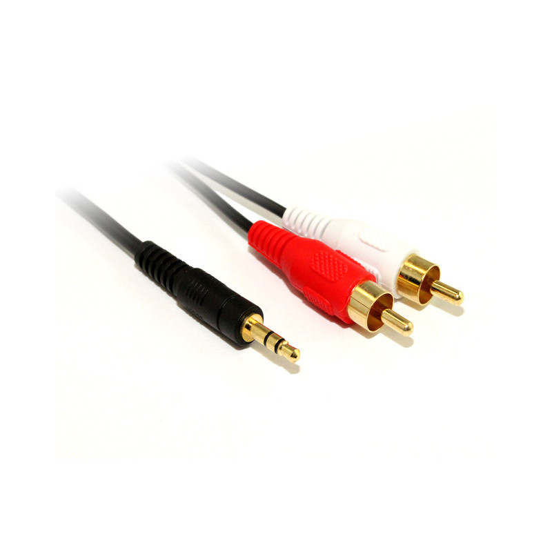 0.5M 3.5MM Plug to 2 x RCA Plug cable