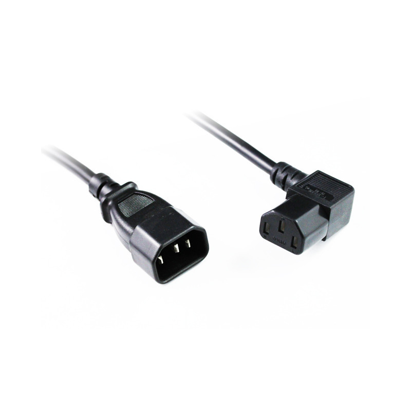 2M Right Angle C13 to C14 Power Cable