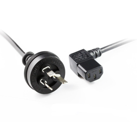 2M Wall to Right Angle IEC C13 Power Cable