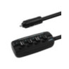 mBeat 4-Port USB 40W Rapid Car Charger with On-Off Switches