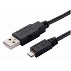 2m USB to Micro USB Cable - Type A Male to Micro Type B Male Black