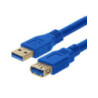 1m USB 3.0 Extension Cable - Type A Male to Type A Female Blue Colour